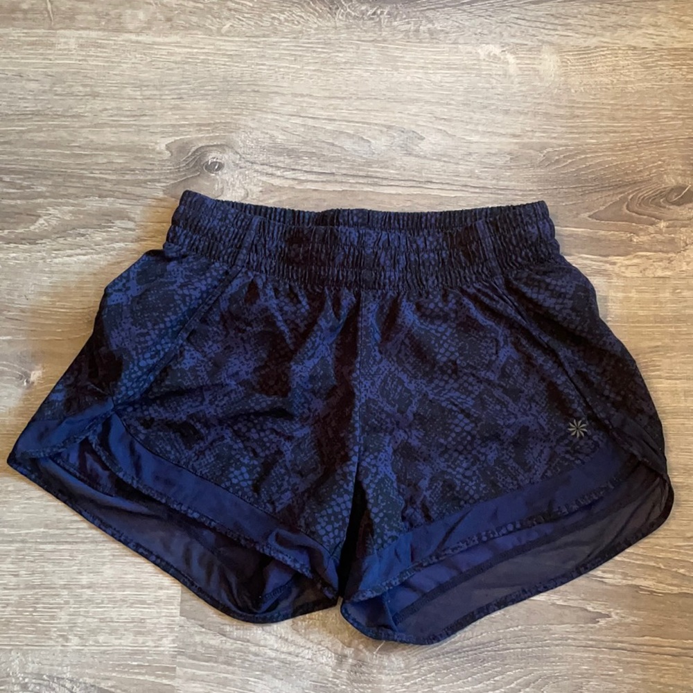 Athleta printed mesh racer short